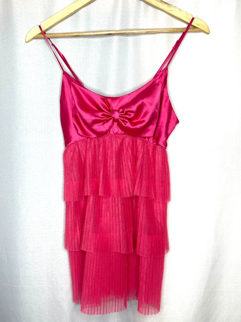 Victoria’s Secret Pink Tiered Box Camisole Size: Small Coquette Fairy Adjustable
